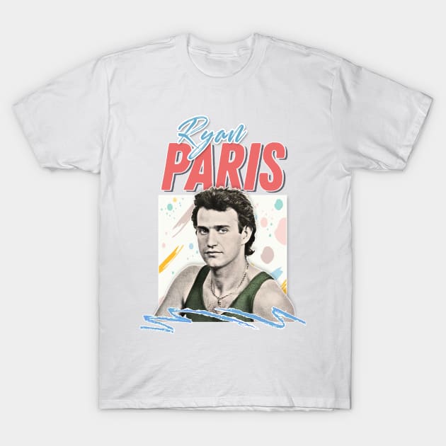 Ryan Paris / Italo Disco 80s Aesthetic Tribute Design T-Shirt by DankFutura